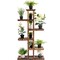 Costway 6 Tier 11 Pots Wooden Plant Flower Display Stand Wood Shelf Storage Rack Garden